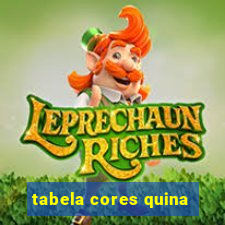 tabela cores quina